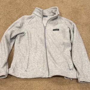 Columbia Light Gray Fleece Jacket